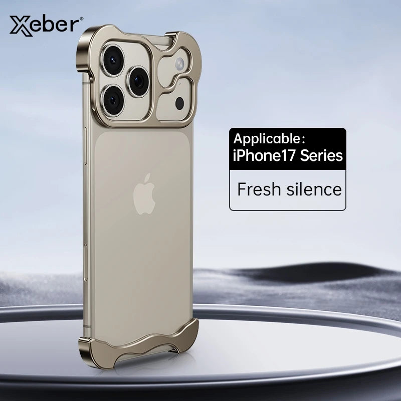 Thin Luxury Metal Case For iPhone 17 Aluminum Shockproof Corner