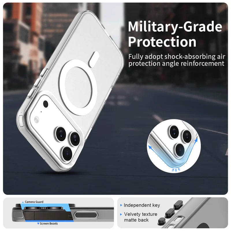 IPhone 17 Magnetic Matte Protective Case