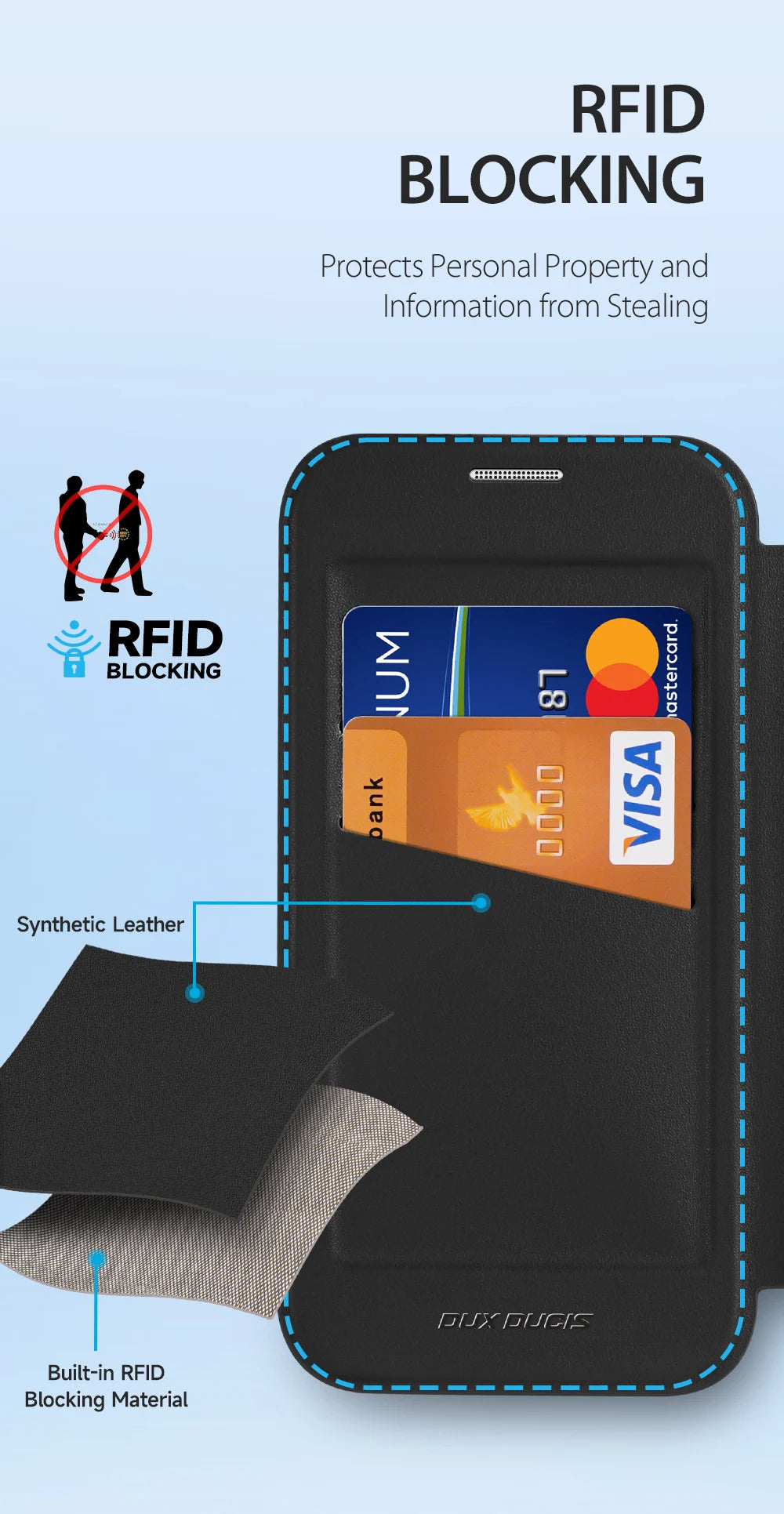 Magsafe Wireless Charging Rotating Metal Magnetic Stand Leather Cover