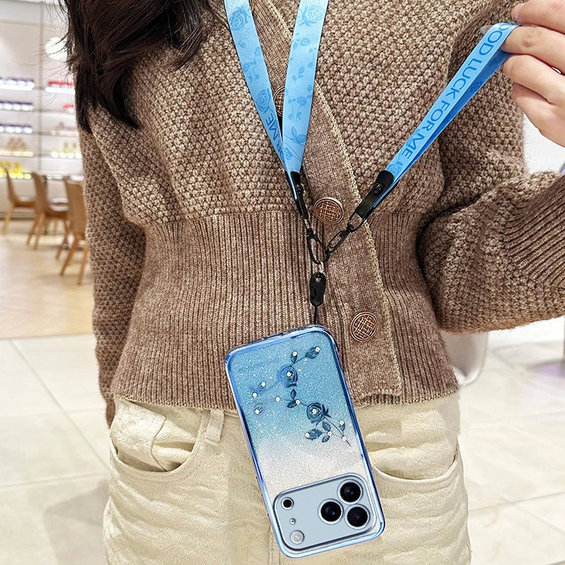 Gradient Eternal Flower Diamond Case for Iphone