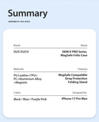 Magsafe Wireless Charging Rotating Metal Magnetic Stand Leather Cover