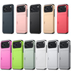 Card Slide Slot Slim Hard Protective Cover for Iphone 17