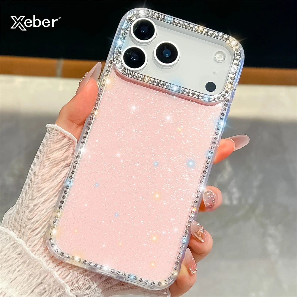 Glitter Shining Diamonds Stars Case For iPhone 17