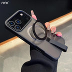 Luxury Magsafe Magnetic Stand Holder Lanyard Case For iPhone 17