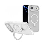 Iphone 17 Magnetic Bracket Phone Case Matte Frosted Transparent