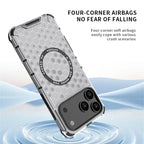 Luxury Clear Honeycomb Armour Magnetic Case for iPhone 17