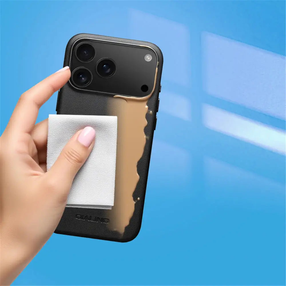 Skin-feel Premium Leather Mag safe Case For iPhone 17