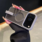 Luxury Magsafe Magnetic Stand Holder Lanyard Case For iPhone 17