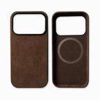 Premium IPhone 17 Genuine Italy Alcantara Material Leather Case MagSafe