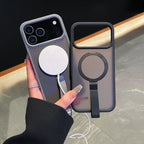 Luxury Magsafe Magnetic Stand Holder Lanyard Case For iPhone 17